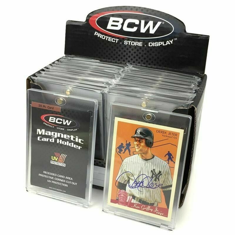BCW Brand 35pt Magnetic One Touch Box of 20 Holders UV 1-MCH-35- Free Shipping!