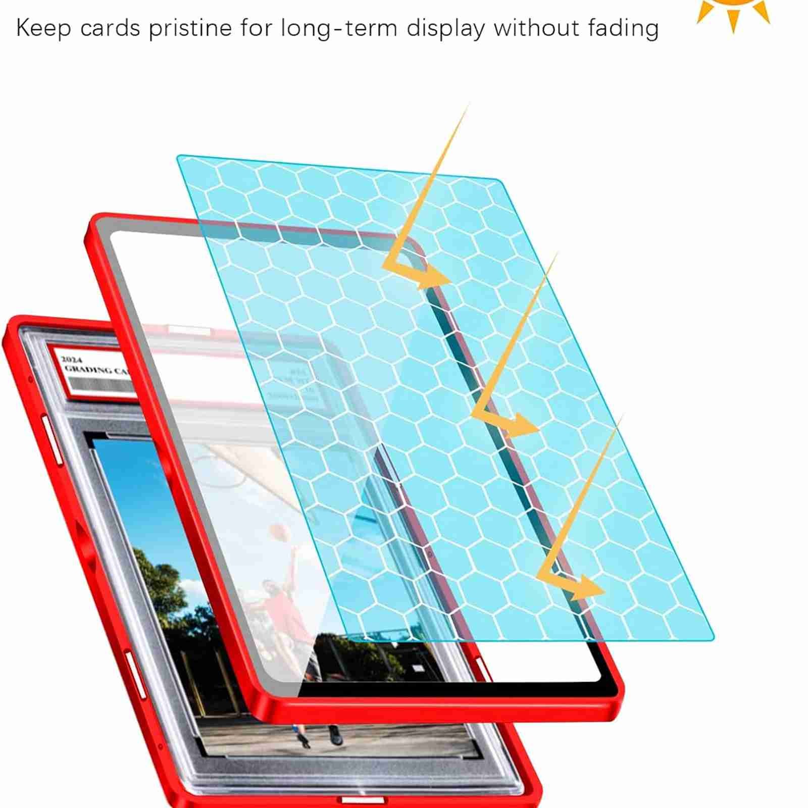 for PSA Slab Graded Trading Cards Protector Holder 35PT Magnetic Case Display