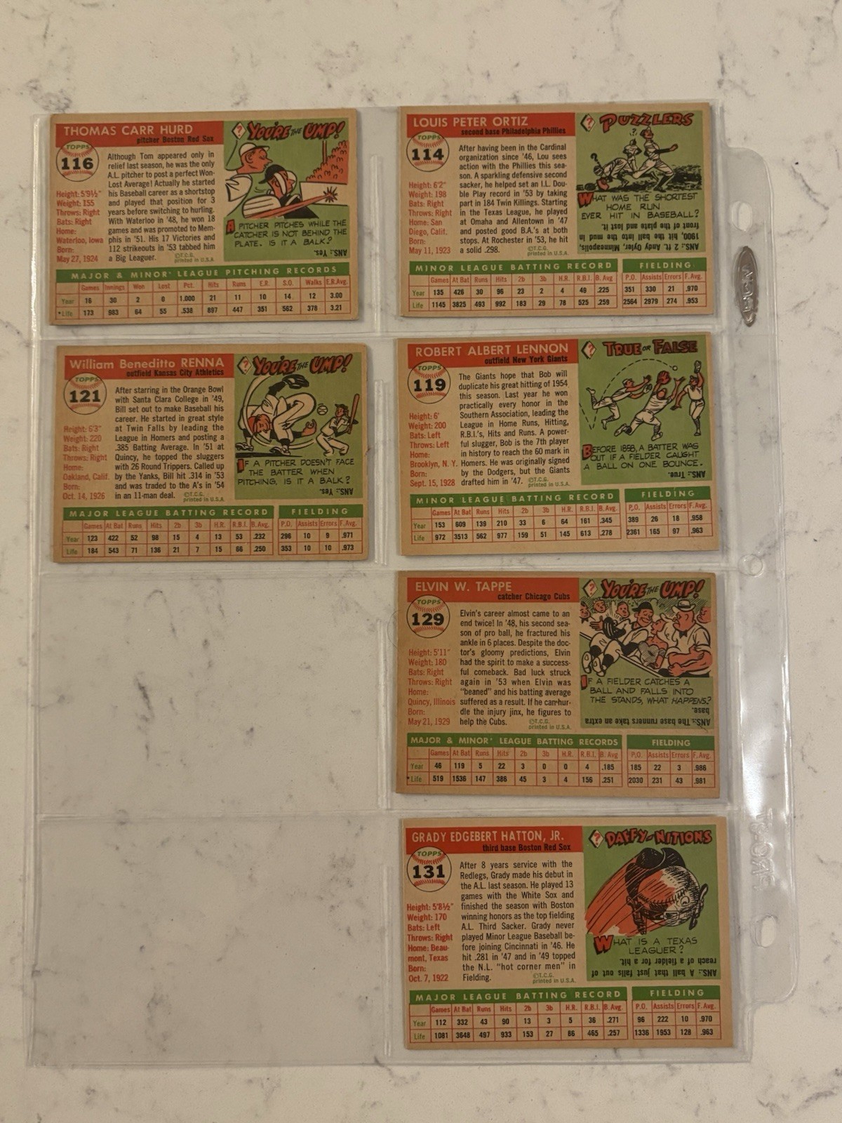 1955 TOPPS BASEBALL CARDS YOU PICK #3 TO 149 !!!