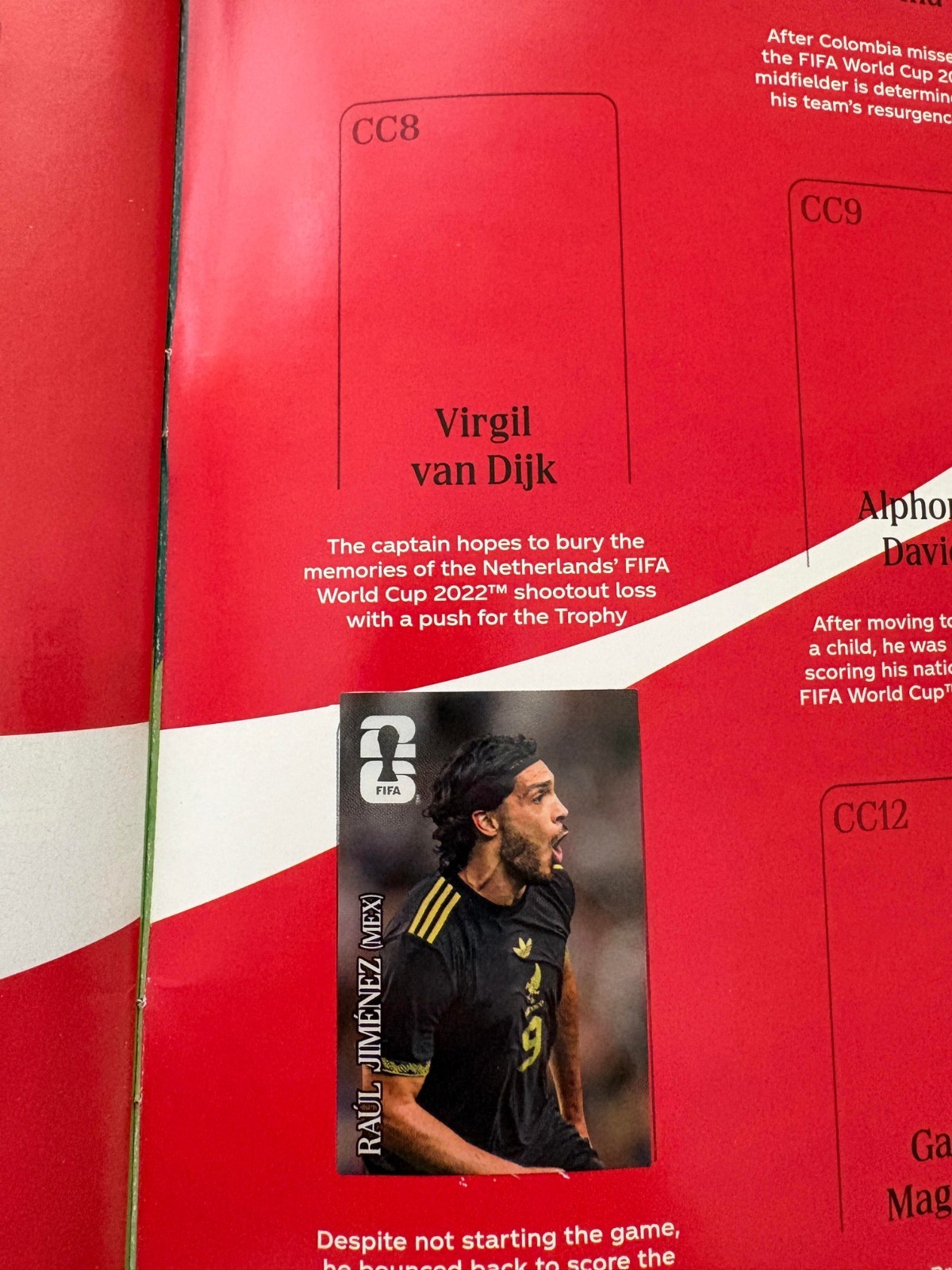 COCA-COLA Panini FIFA World Cup 2026 Complete Set 14 Stickers