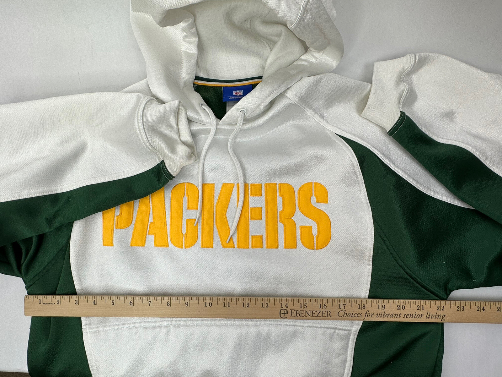 Green Bay Packers Hoodie Mens Medium Multicolor Reebok Stitched Sweatshirt