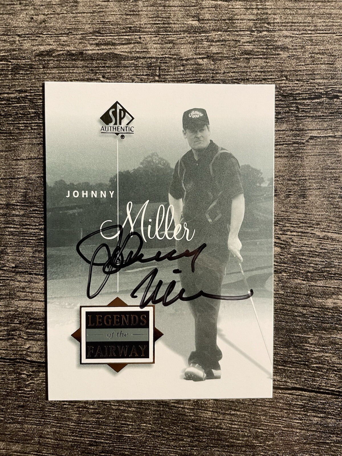 2002 SP Authentic Golf Johnny Miller Signed Card #52SPA Legends Of The Fairway