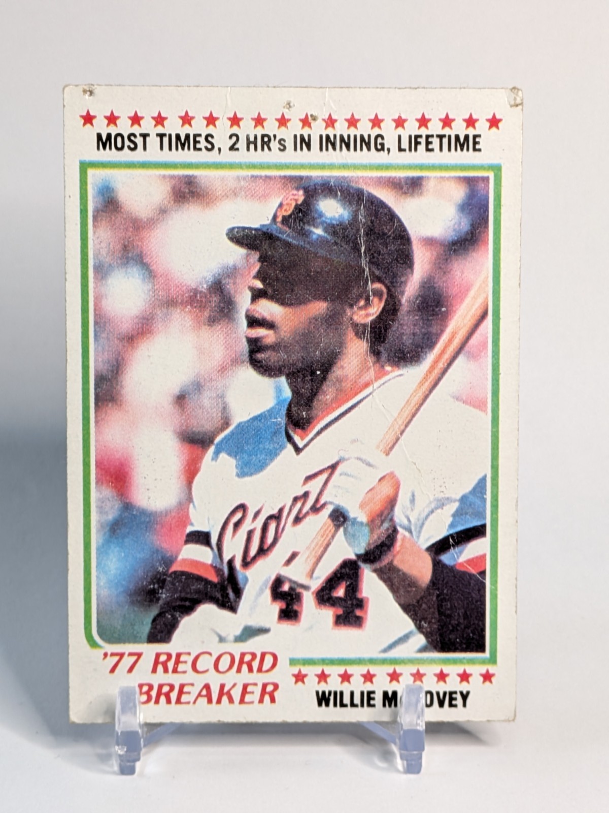 1978 Topps #3 Willie McCovey SF Giants ’77 Record Breaker -Poor – FREE SHIPPING