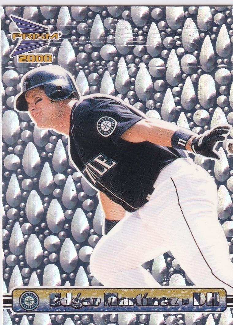 EDGAR MARTINEZ PACIFIC PRISM SILVER TEAR DROP PARALLEL MARINERS #134 2000 00