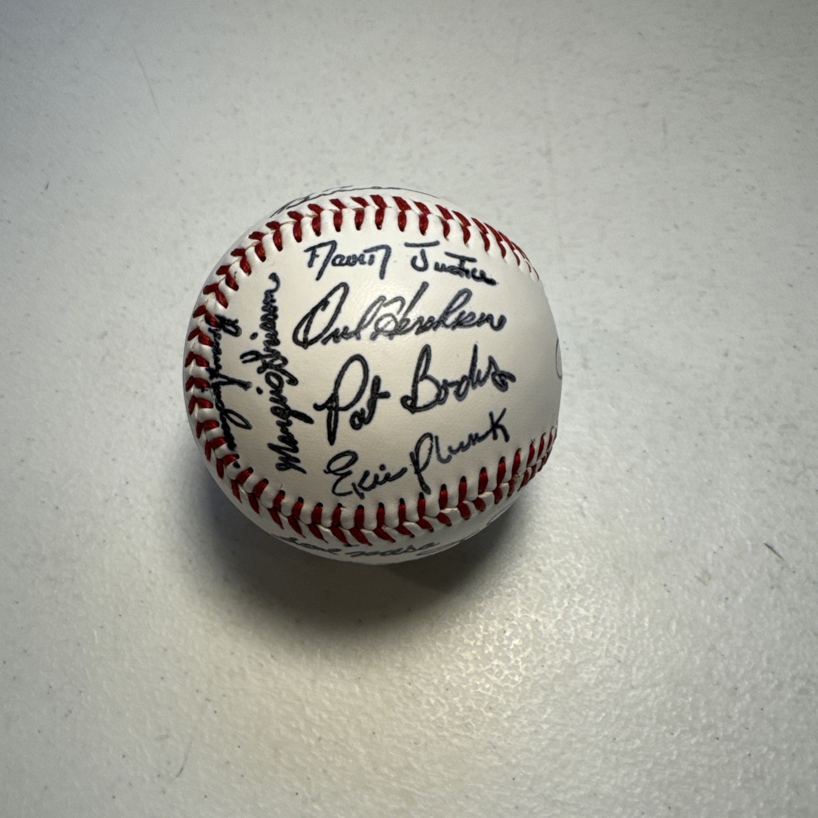 Signed Autograph Baseball Machine Print? Unknown Teams