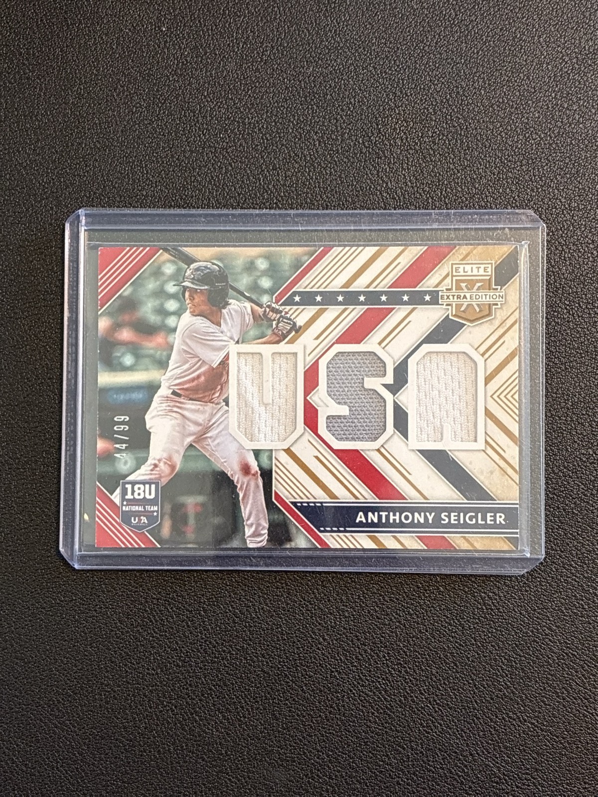 2018 Panini Elite Extra Edition Anthony Seigler #USAM-AS Patch 68/99