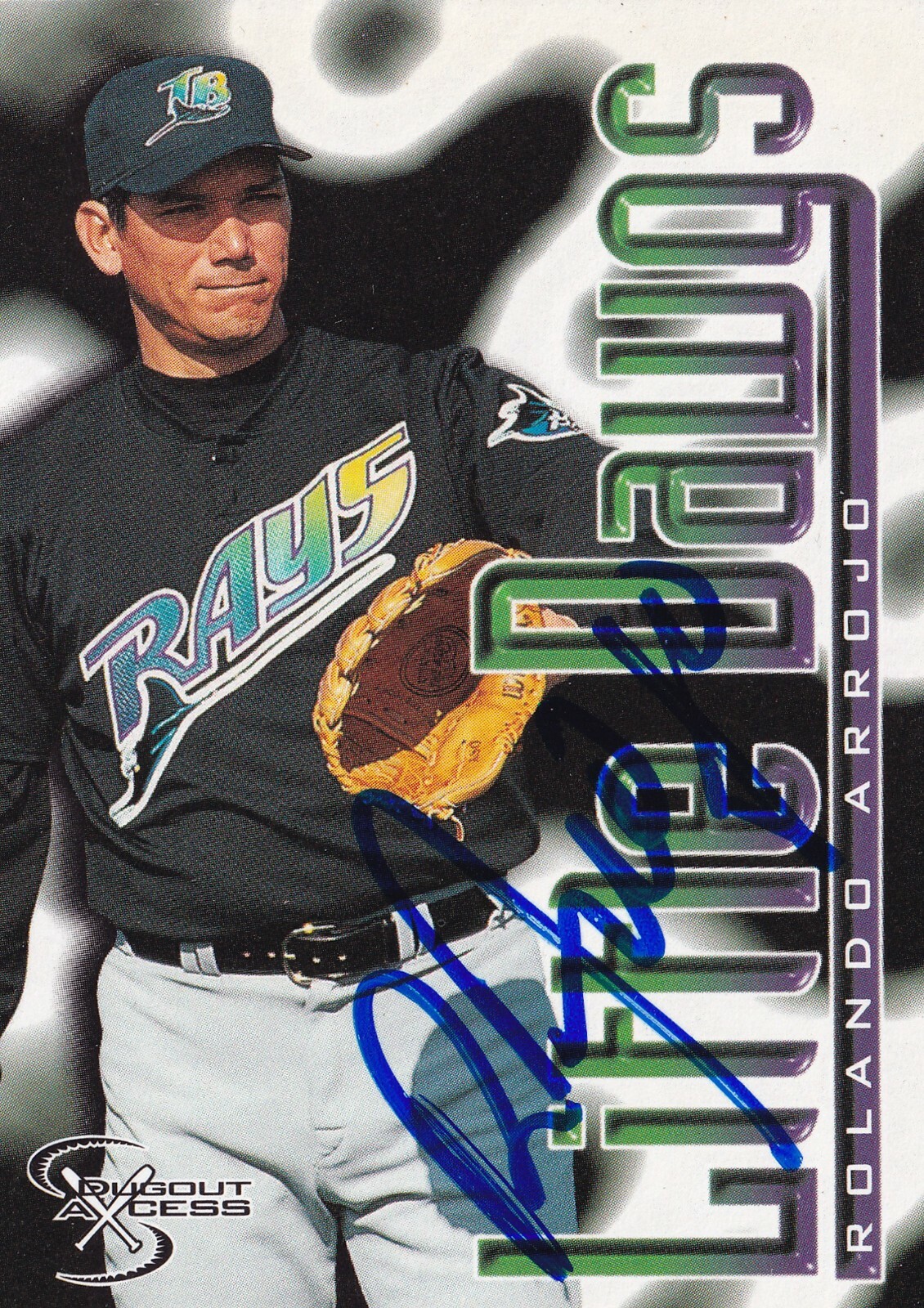 Rolando Arrojo Signed 1998 Skybox Dugout Axcess Devil Rays Rookie Card #96 RC