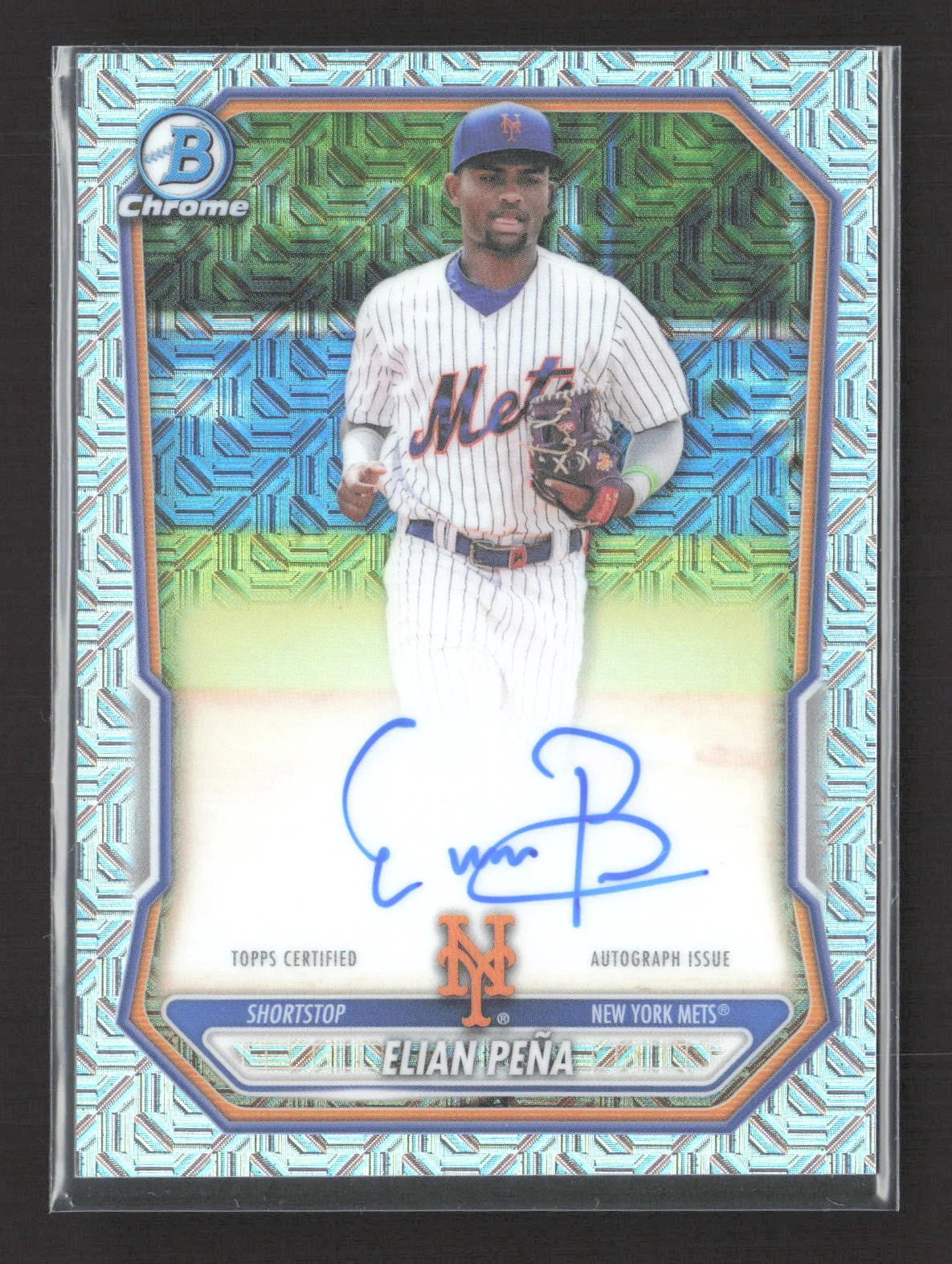 2026 Bowman Chrome Elian Pena #BMA-EP Mojo Refractor Auto