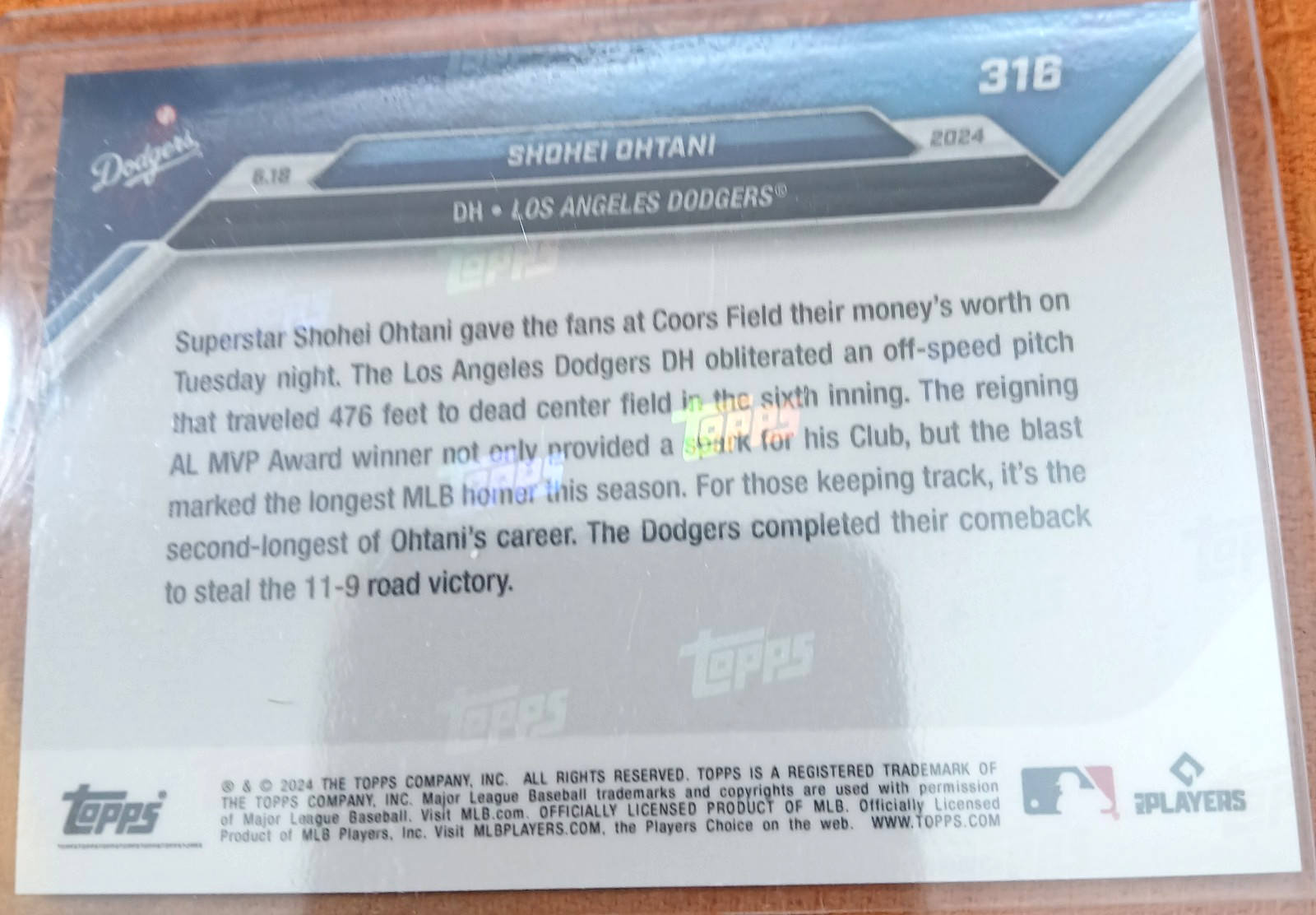 2024 Topps Now – Shohei Ohtani #722 /653737