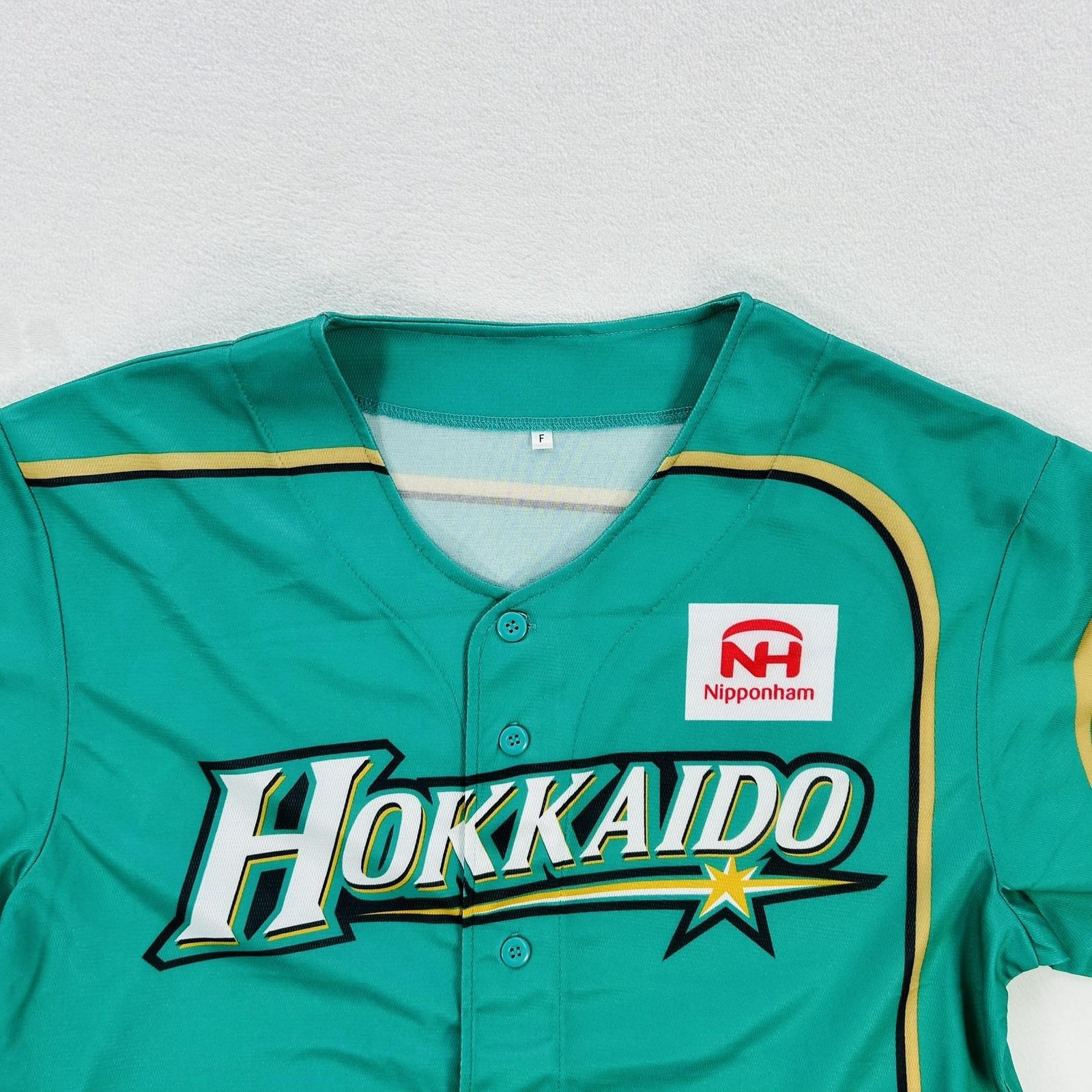 Hokkaido Nippon-Ham Fighters Jersey Mens Large Green Japan NPB Baseball Shirt
