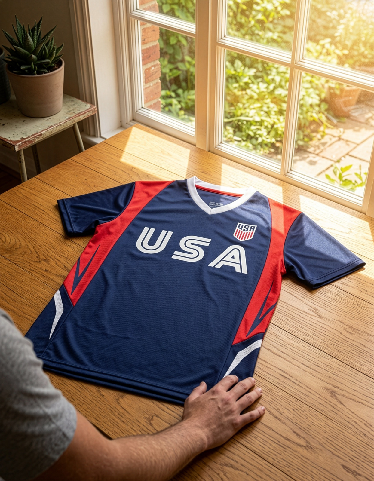 USA Soccer Training Jersey For Adults and Kids, Licensed US Soccer Shirt