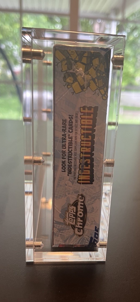 Acrylic Display Case Magnetic Lid Stack FITS 2025 Topps Chrome MARVEL Hobby Box