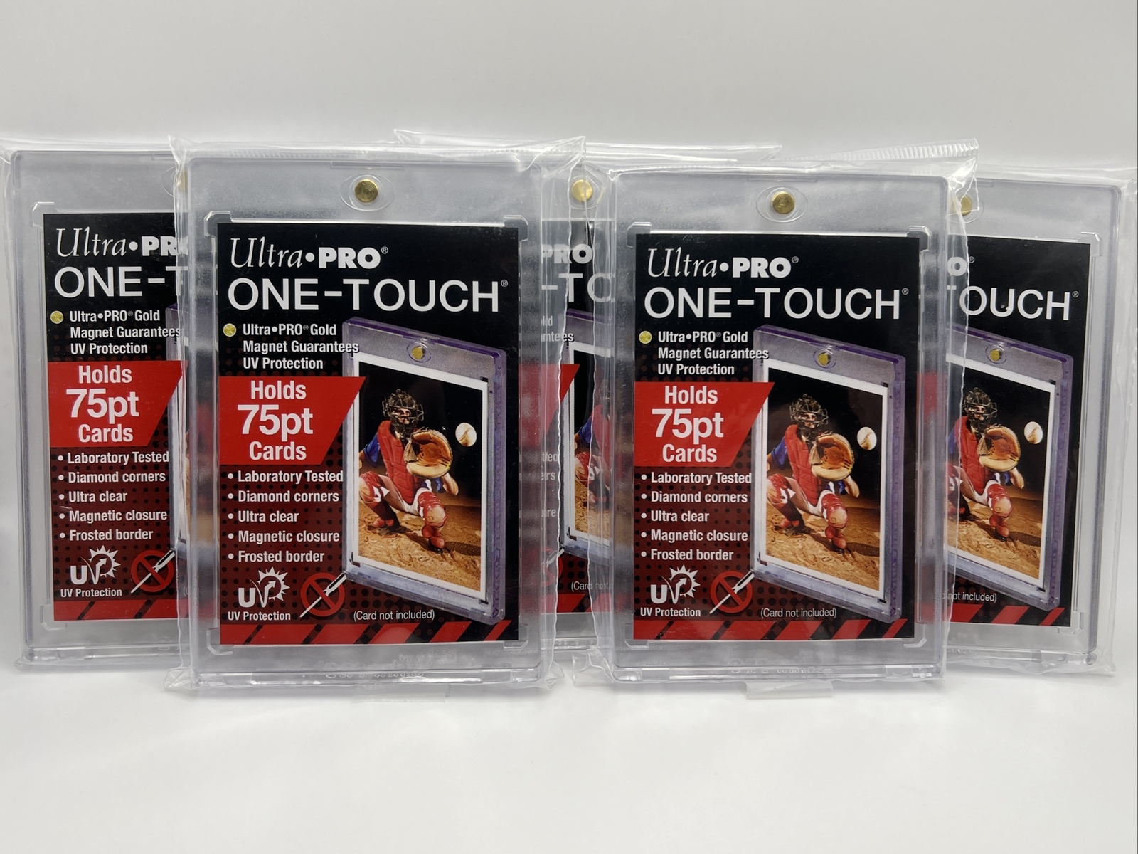 Ultra Pro One-Touch 75pt Point Magnetic Card Holder – LOT of 5