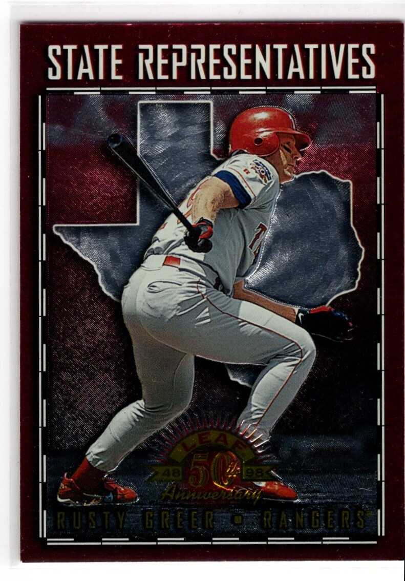 RUSTY GREER RANGERS 1998 LEAF STATE REPRESENTATIVES #30 #ed/5000