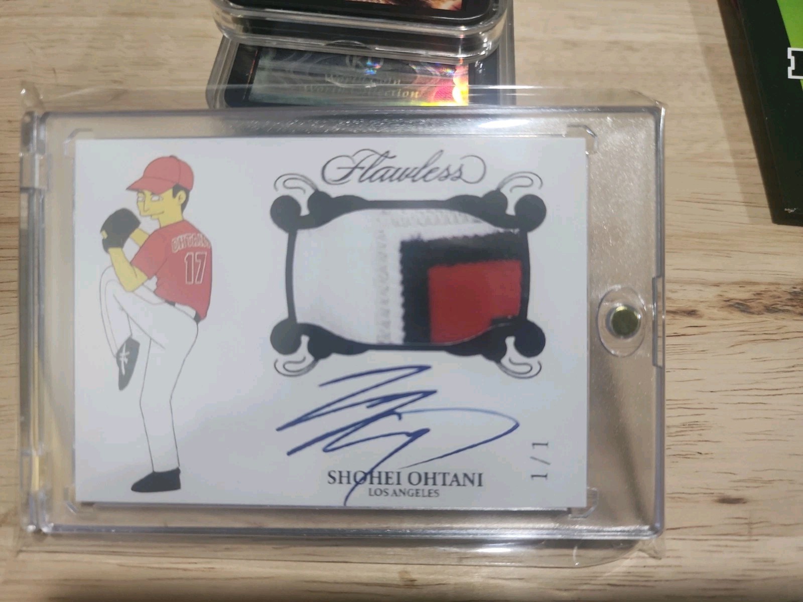 2023 Flawless Shohei Ohtani (RPA) – Simpsons Style Custom Art Card 1/1 Angels