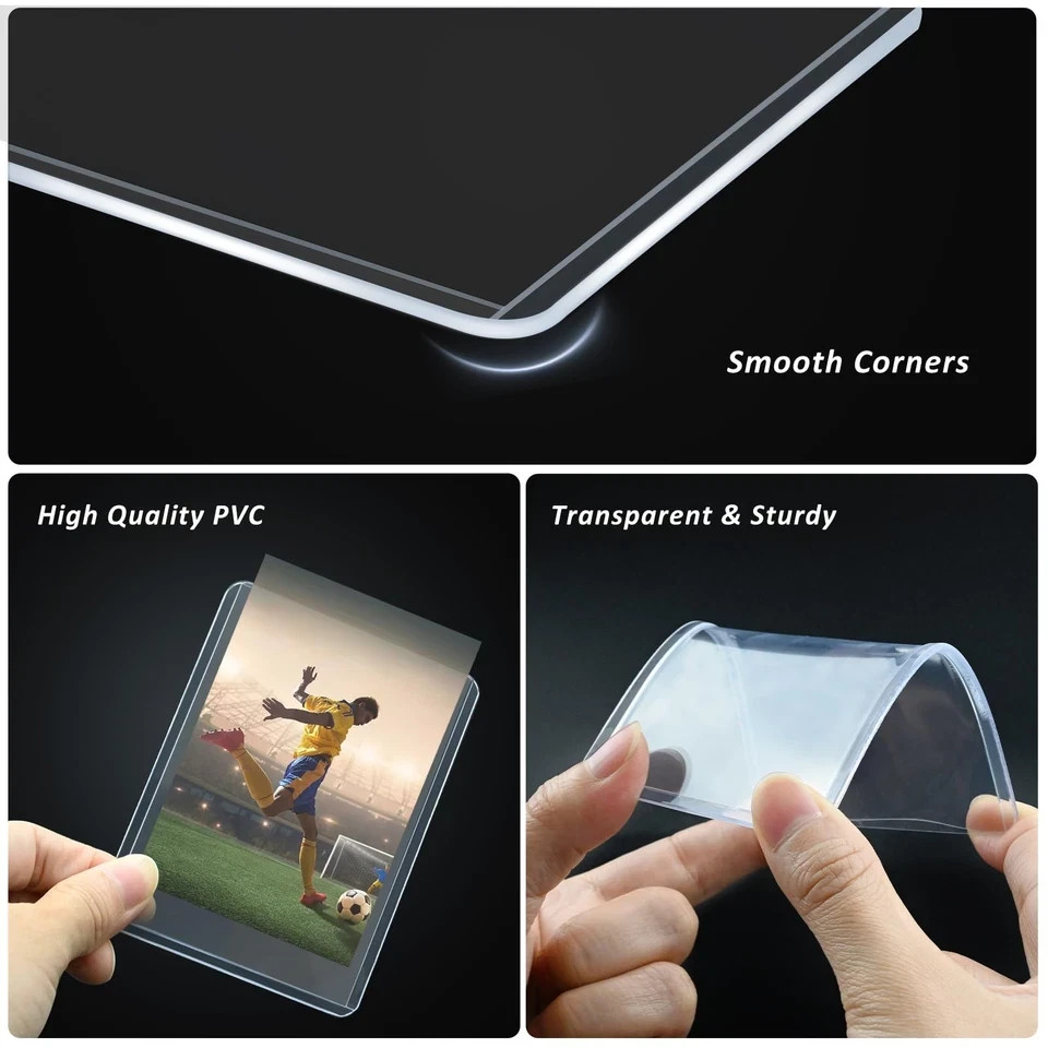 Trading Card Sleeves Hard Plastic Clear Case Holder Baseball Card Toploader