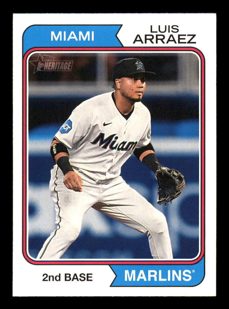 2023 Topps Heritage High Player Name Position Swap #615 Luis Arraez SP Variation