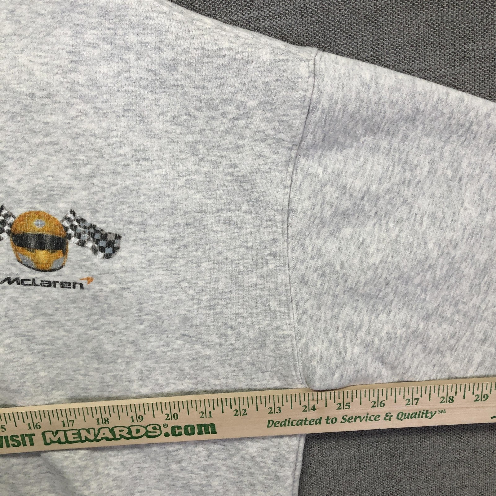 McLaren Formula 1 Team Sweatshirt Mens S Gray Racing Oversized Crewneck
