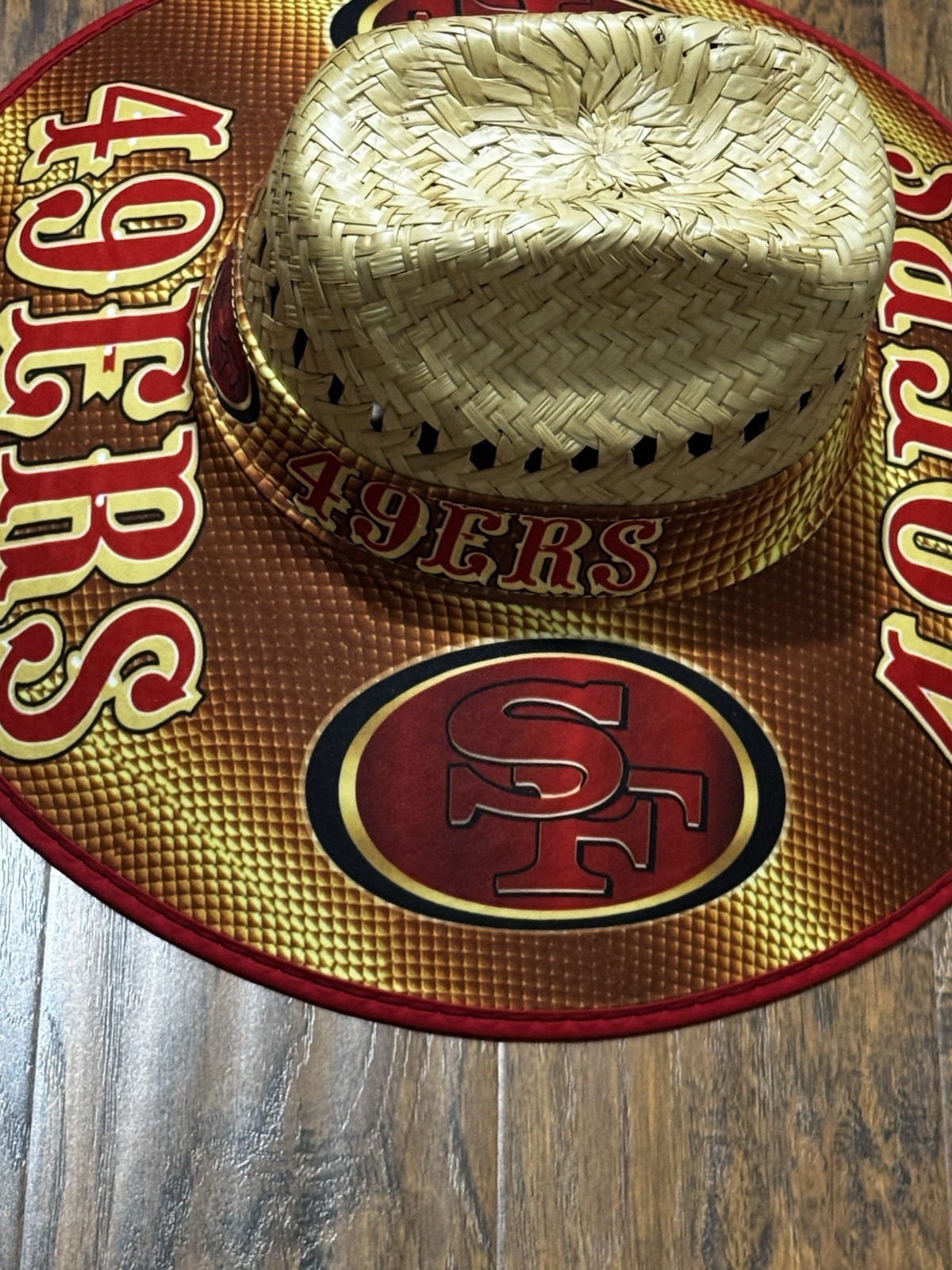 San Francisco 49ers Straw Hat Unisex One Size Fit All