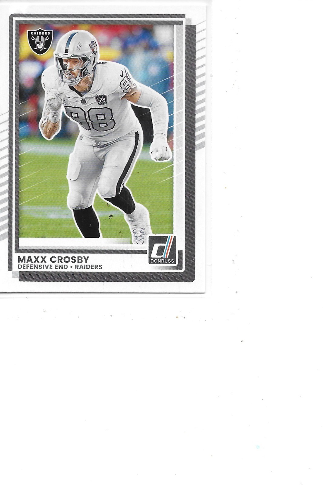 2025 Donruss Maxx Crosby Las Vegas Raiders Football Card #274