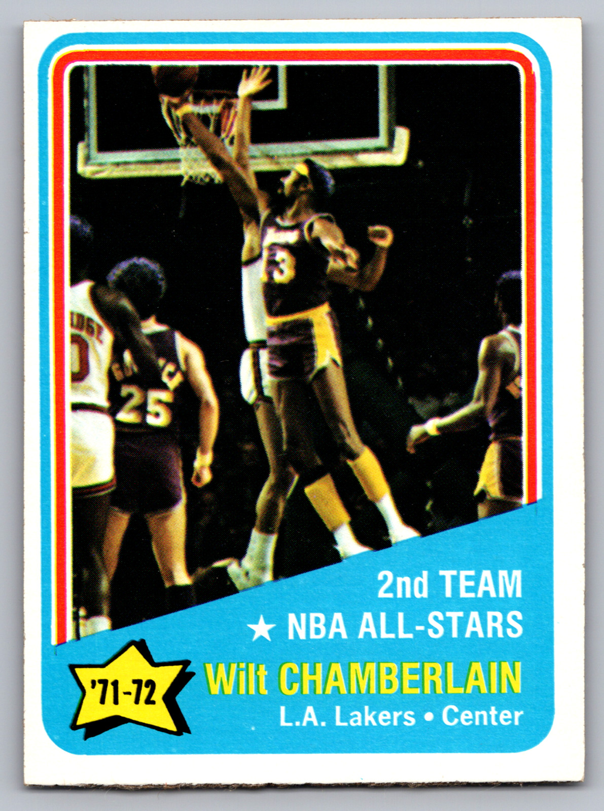 1972-73 TOPPS #168 WILT CHAMBERLAIN LOS ANGELES LAKERS ALL-STAR