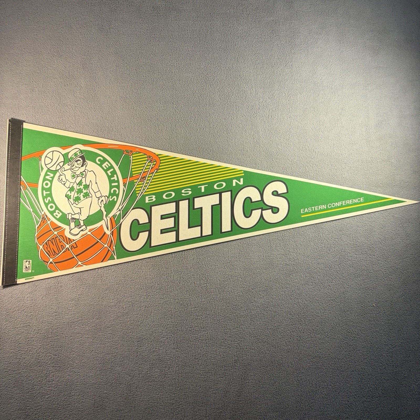 VTG Early 1990’s Boston Celtics NBA Full Size Pennant Banner Flag WinCraft