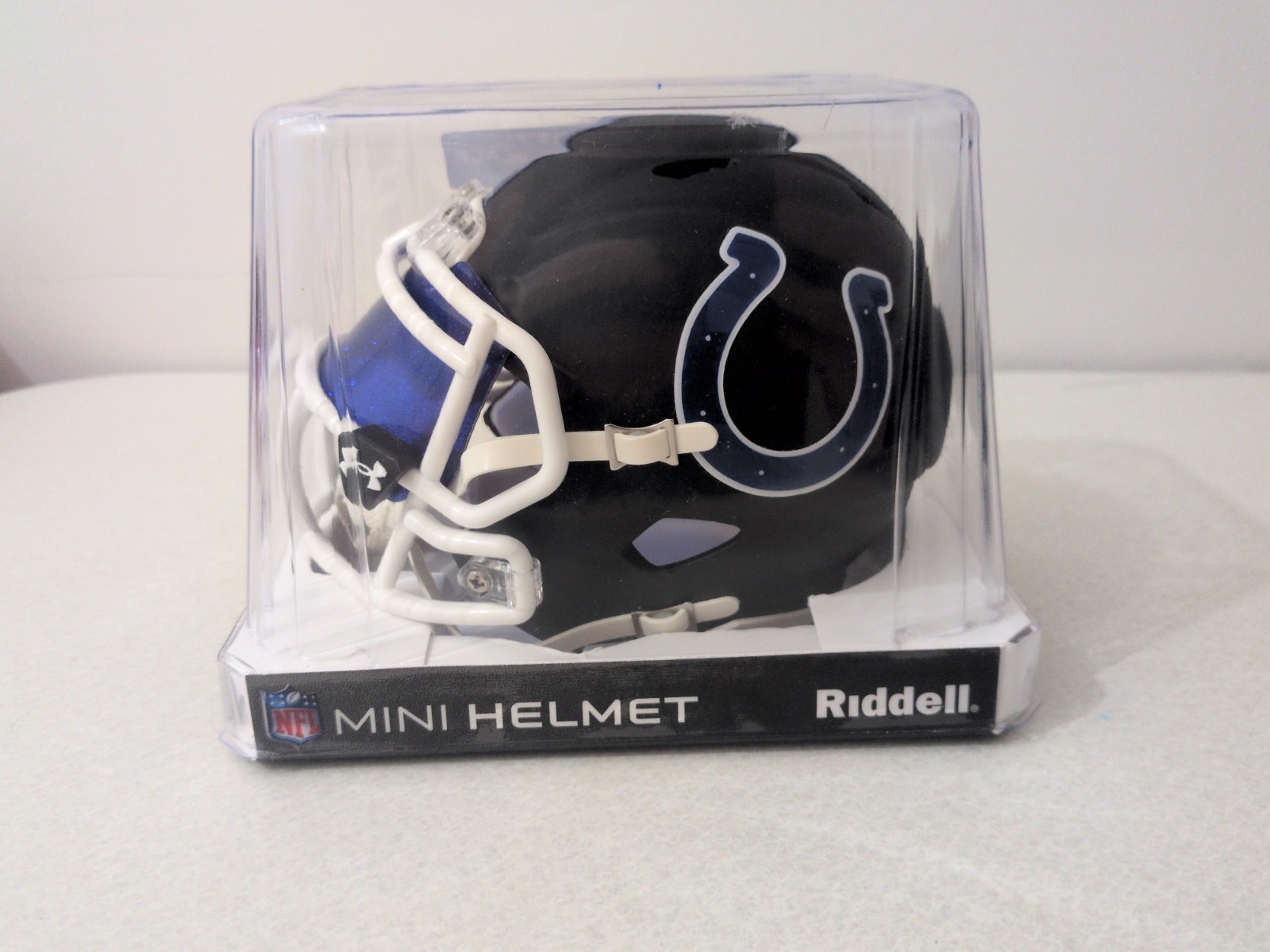 Anthony Richardson Flat Black Signed Mini Helmet/Authenticated By Fanatics