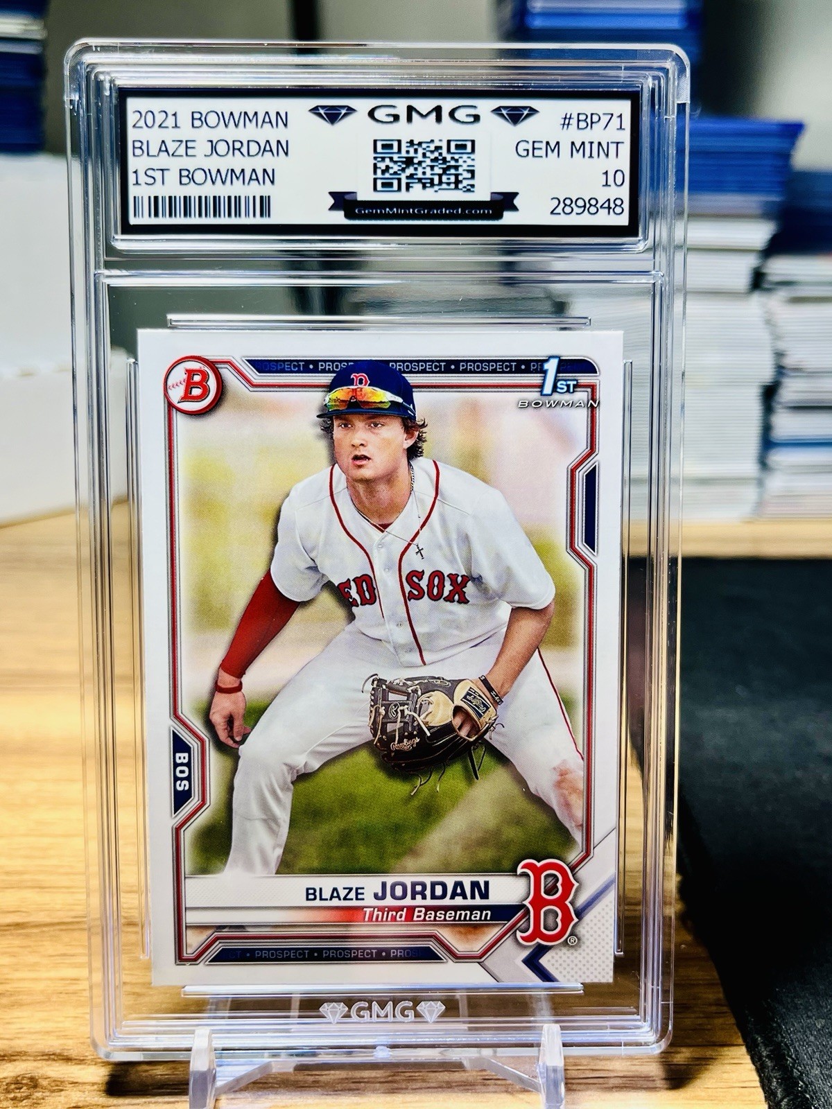 2021 Bowman Blaze Jordan 1st Bowman GMG Graded 10 Gem Mint 💎 #BP-71 Rookie
