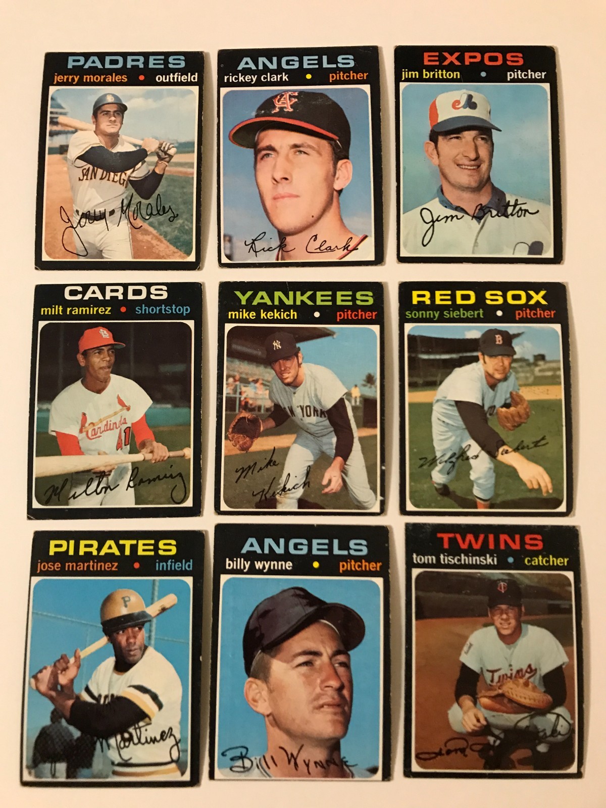 1971 Topps Baseball – #s 524 – 752 – You U Pick – High Numbers – VG -Pr-See Pics