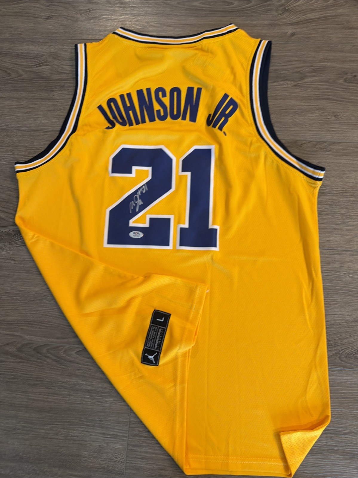 Morez Johnson Jr Michigan Wolverines Autograph Signed Jersey! Psa Coa