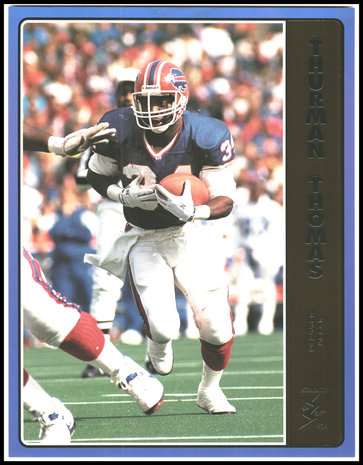 1992/93 Intimidator Bio Sheet NFL Football Card Complete Sealed Set