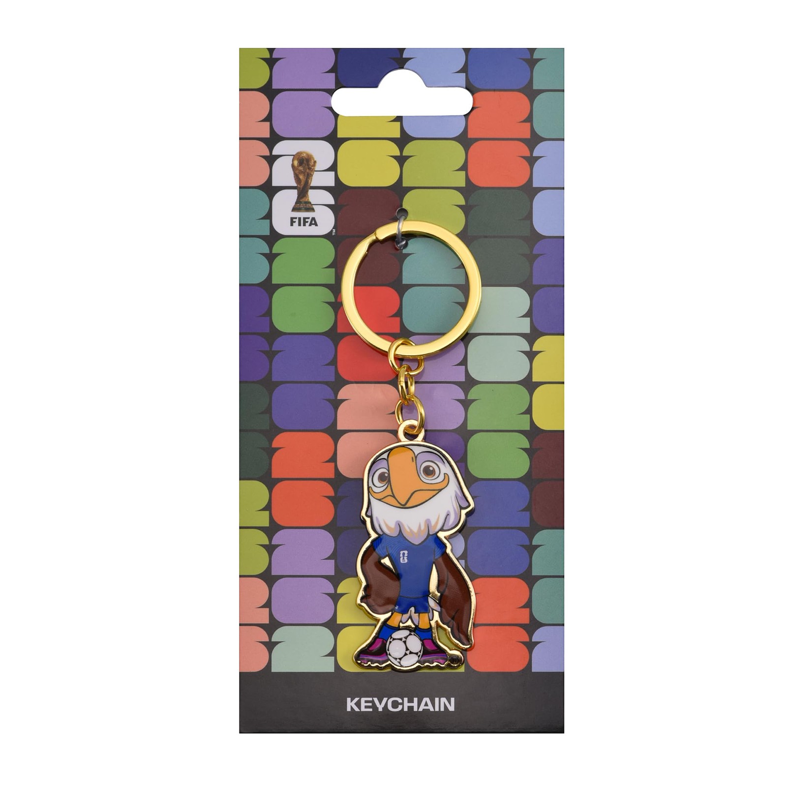 Official FIFA World Cup 2026 USA Mascot Keychain – One Size, Multicolor