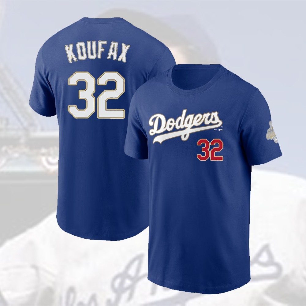 Sandy Koufax #32 Los Angeles Dodger Name & Number Player Gold Collection 2026