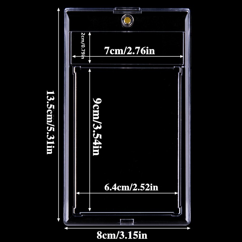 Clear Magnetic Graded Card Protective Case for PSA BGS CGC Sports PTCG Card Slab
