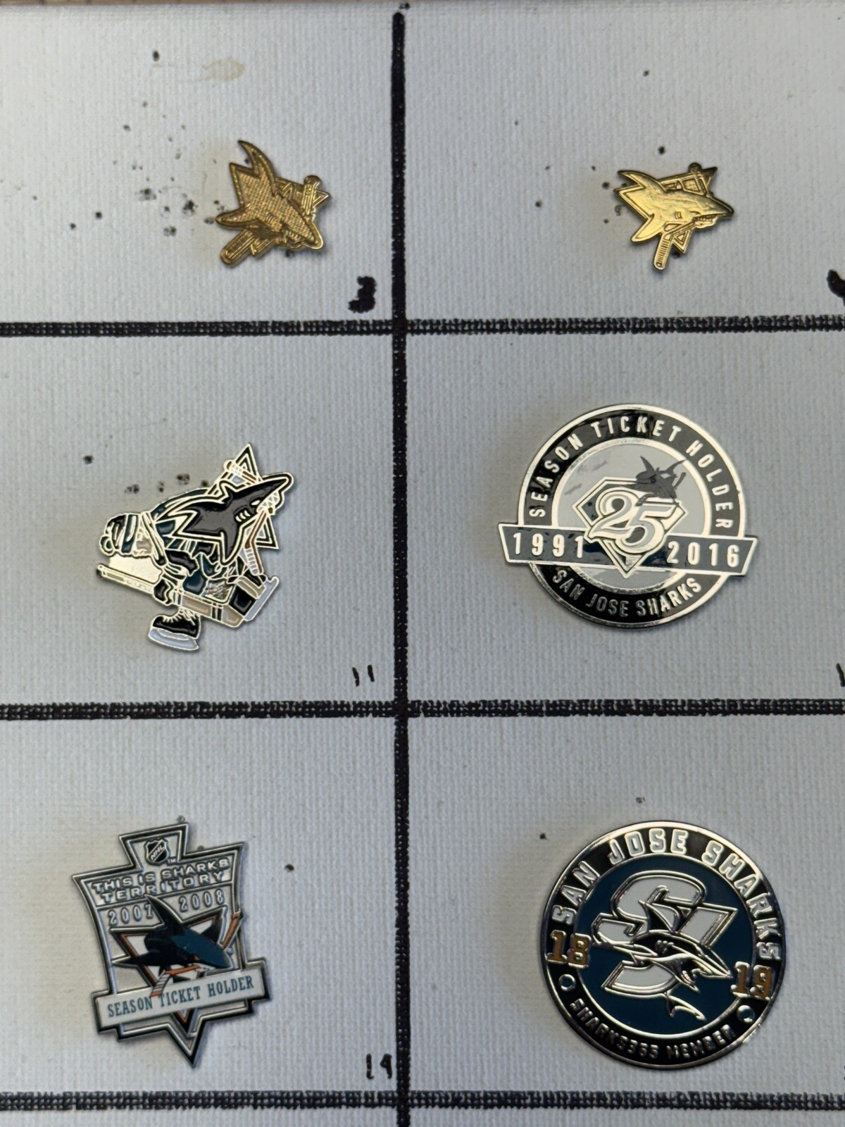 San Jose Sharks NHL Ice Hockey Lapel Pins; You Pick! Volume Discount