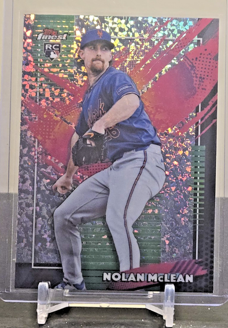 2026 Topps Finest – NOLAN McLEAN – Mini Diamond Refractor – Mets Rare RC #240