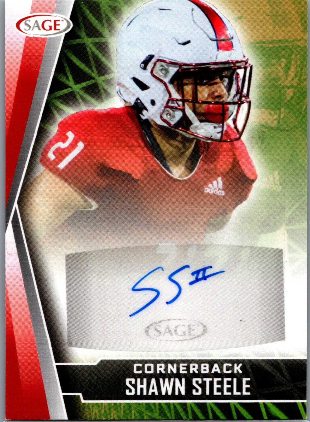 2022 Sage #A-SS2 Shawn Steele Auto Card NCAA South Alabama Football