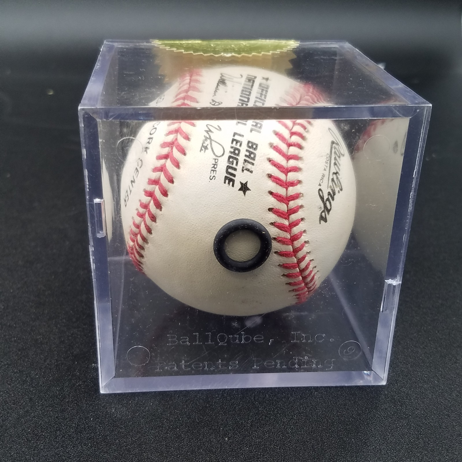 David Nied COA Braves Signed Rawlings Baseball Blue Pen Autograph Sweet Spot