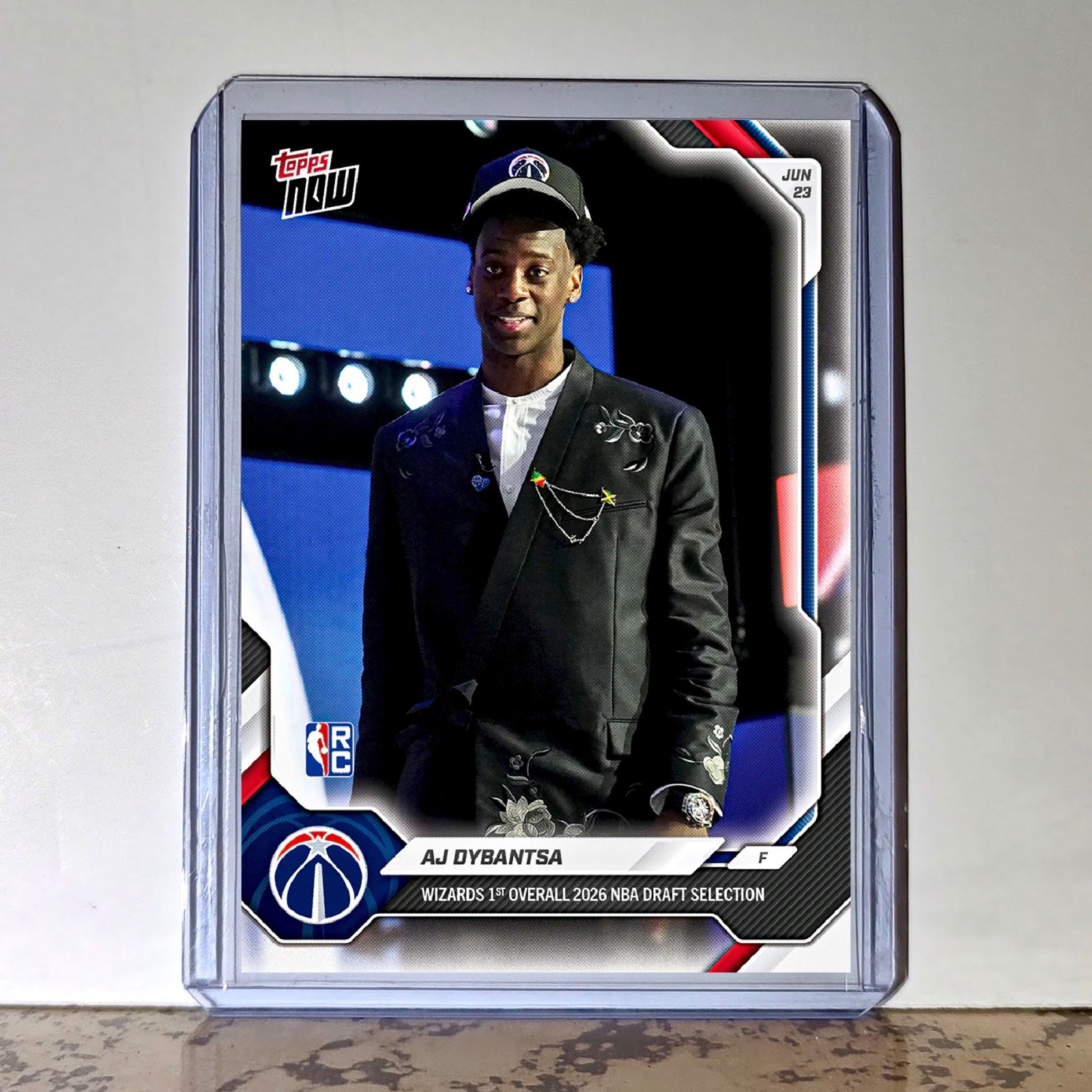AJ Dybantsa Rookie 2026-27 Topps NBA Draft Night #ADYB Card Wizards PreSale