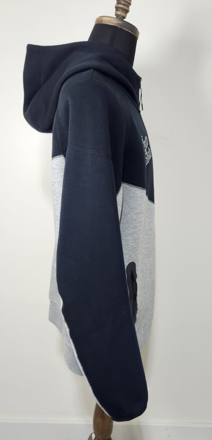 Penn State University Nike Tech Zip Up Hoodie Sweatshirt Gray and Black Size XL