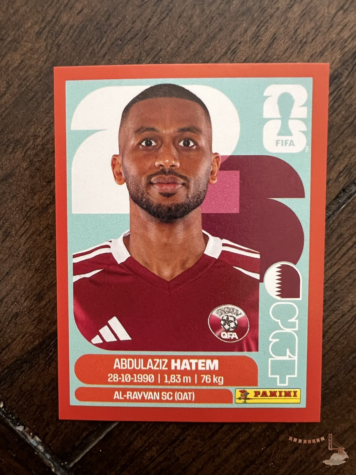 2026 Panini FIFA World Cup US Edition QAT #15 Abdulaziz Hatem Qatar RED Border