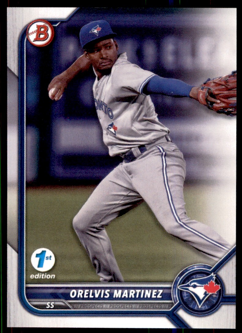 Orelvis Martinez 2022 Bowman 1st Edition Rookie First Card ! #BPPF-104 Toronto