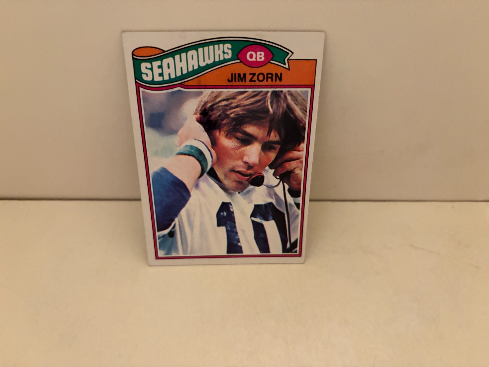 JIM ZORN 1977 CARD Topps #65 Rookie Rc SEATTLE SEAHAWKS QB Sharp NM