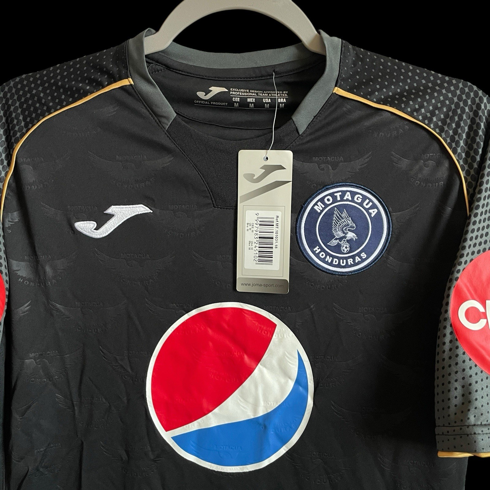 NEW 2018 FC Alt Kit Joma Motagua Honduras Pepsi Soccer Jersey Men’s Medium