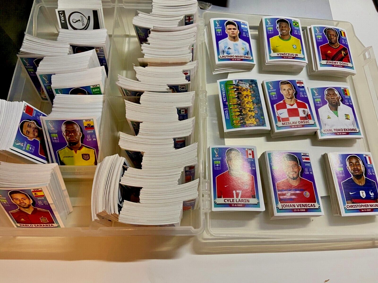 FIFA Soccer World Cup QATAR 2022 Panini Stickers Pick White Border FRA to SEN #2