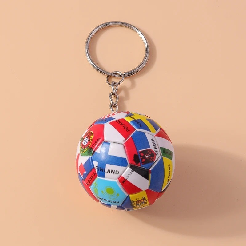 3D FIFA Soccer Football Keychain Sport Ball Key Ring Bag Charm Gift Pendant