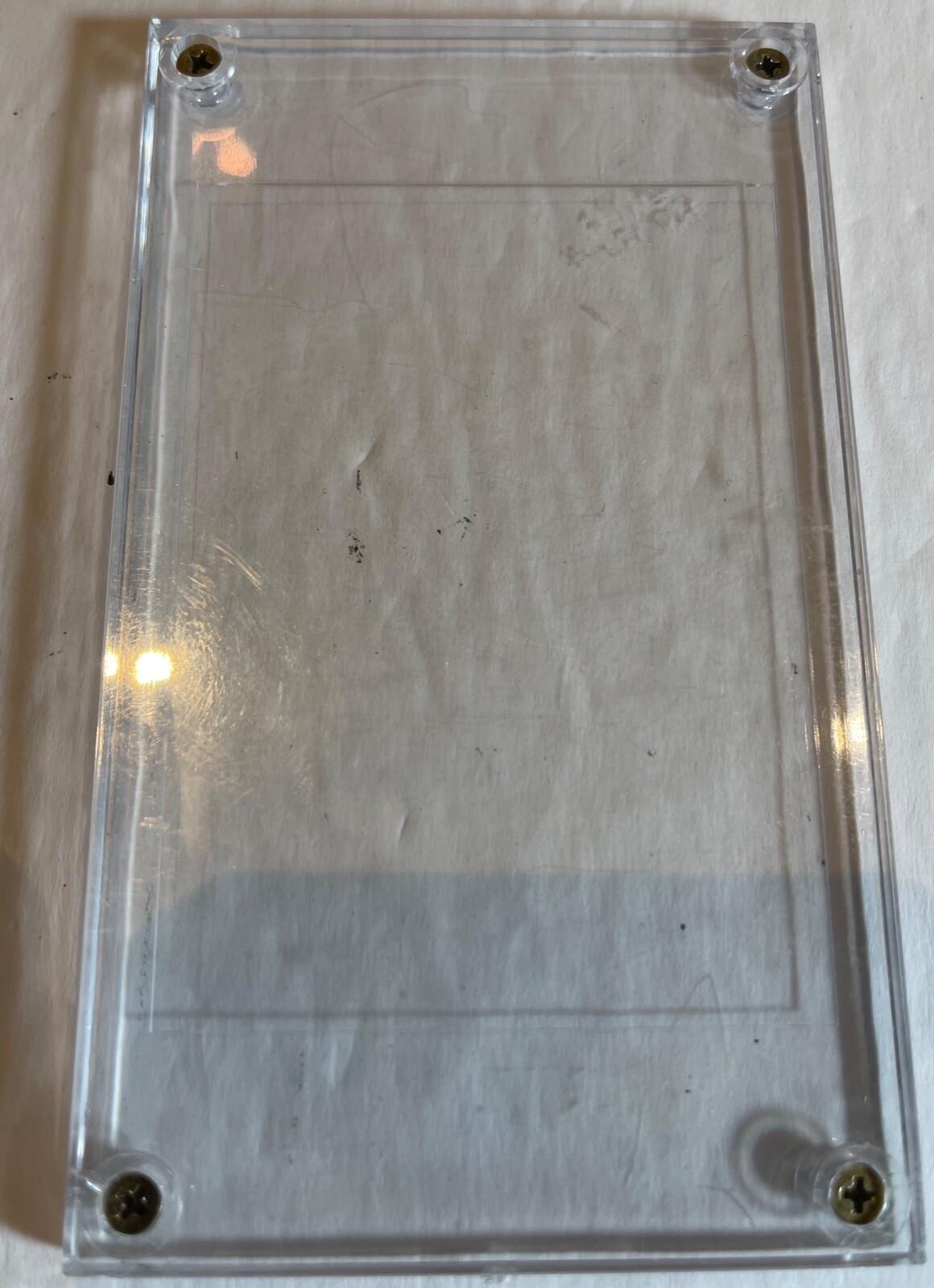 Screw Down Used Standard Single Protective Card Holders Lot of 10 Mixed or Same