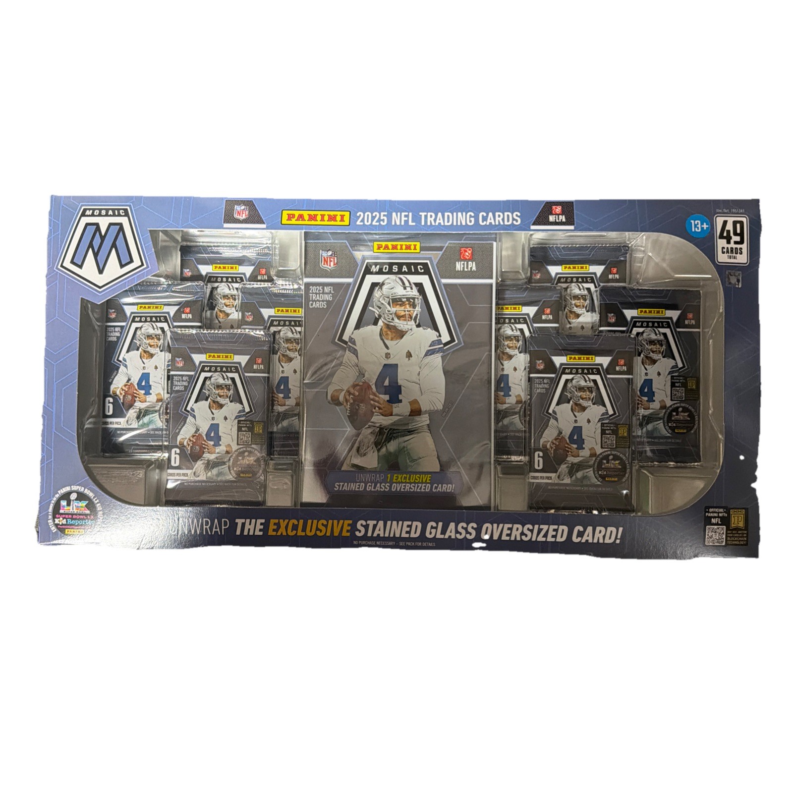 2025 Panini Mosaic NFL Costco Exclusive Trading Cards Bundle Box
