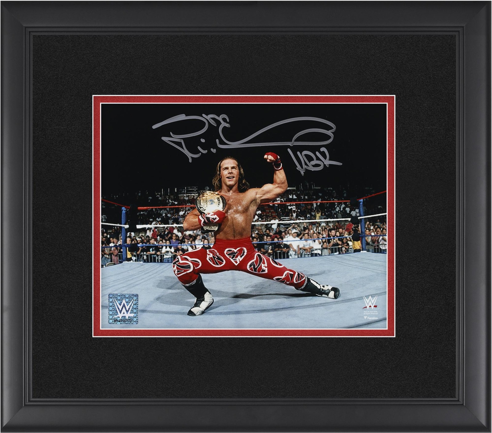 Shawn Michaels WWE Framed Signed 8″ x 10″ In Ring Pose With Title Photograph