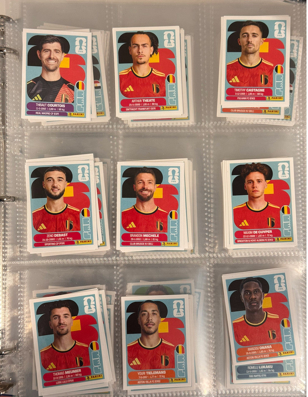2026 Panini FIFA World Cup Sticker Collection Complete Lot Builder Group G H I